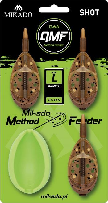 Mikado krmítko method feeder shot q.m.f. set l - 20 g 30 g