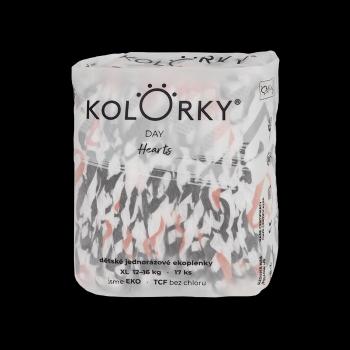 KOLORKY DAY - srdce - XL (12-16 kg) jednorázové ekoplienky 17 ks