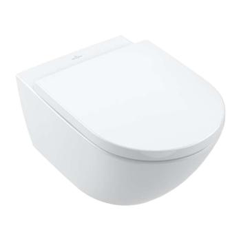 VILLEROY & BOCH - Subway 3.0 Závesné WC s doskou, SoftClosing, TwistFlush, CeramicPlus, alpská biela 4670TSR1