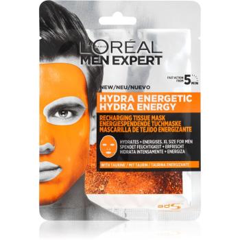 L’Oréal Paris Men Expert Hydra Energetic hydratačná plátienková maska pre mužov 30 g