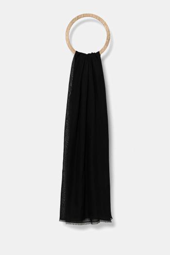 Šatka Weekend Max Mara dámska, čierna farba, vzorovaná, 2515541054600
