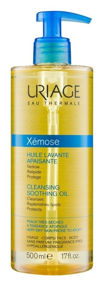 Uriage Upokojujúci čistiaci olej na tvár a telo Xémose (Cleasing Soothing Oil) 500 ml
