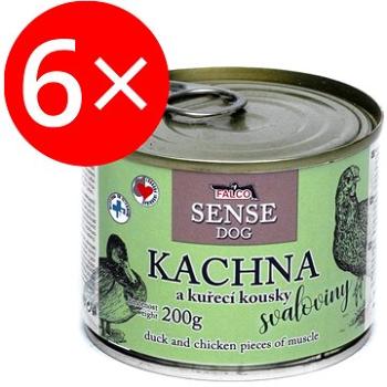 Falco Sense Dog kačka a kura 200 g 6 ks (8594725086125)