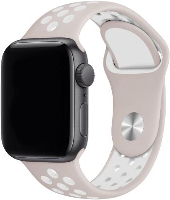 Szíj Eternico Sporty Apple Watch 42mm / 44mm / 45mm - Cloud White and Beige szíj