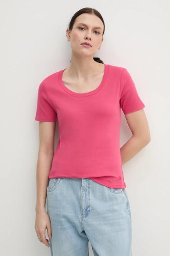 Bavlnené tričko United Colors of Benetton dámske, čierna farba, 3GA2D1066