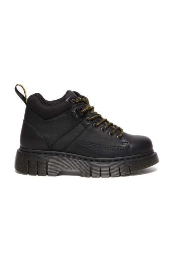 Kožené poltopánky Dr. Martens Woodard čierna farba, DM31045001