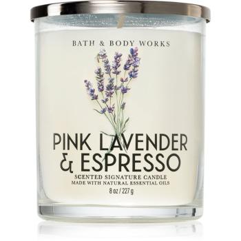 Bath & Body Works Pink Lavender & Espresso vonná sviečka 227 g