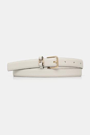 Kožený opasok Furla biela farba, WC00099.BX2045.1704S1007