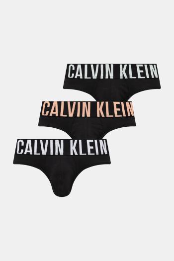 Slipy Calvin Klein Underwear 3-pak pánske, čierna farba, 000NB3607A