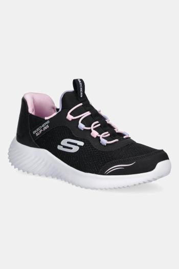 Detské tenisky Skechers BOUNDER čierna farba, 303585L