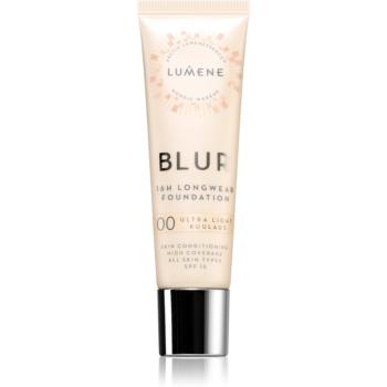 Lumene Blur 16h Longwear tartós alapozó SPF 15 árnyalat 00 Ultra Light 30 ml