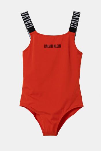 Jednodielne detské plavky Calvin Klein Jeans červená farba, KY0KY00098