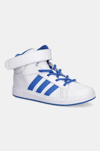 Detské tenisky adidas GRAND COURT MID biela farba, JR0800
