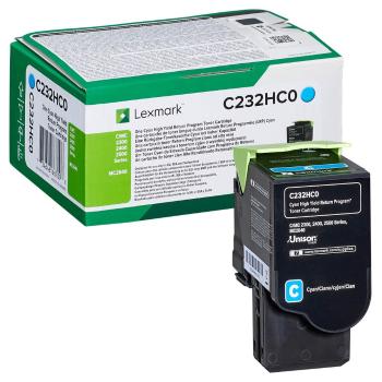 Lexmark C232HC0 azúrový (cyan) originálny toner