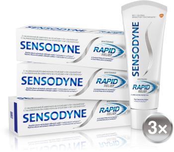 Fogkrém SENSODYNE Rapid Whitening 3 × 75 ml