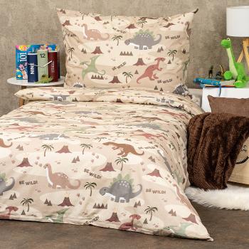 4Home Dino world gyerek pamut ágyneműhuzat, 140 x 200 cm, 70 x 90 cm, 140 x 200 cm, 70 x 90 cm