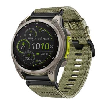 CANVAS Vymeniteľný remienok pre Garmin Fenix 8 47mm zelený