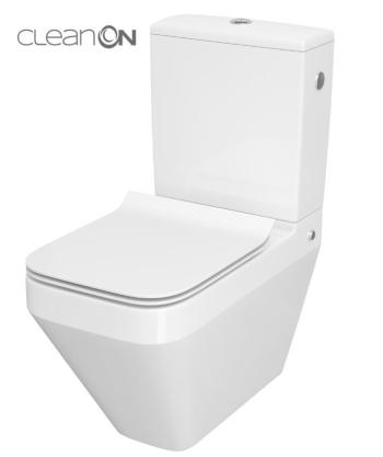 CERSANIT - WC KOMBI CREA CLEANON 010/020 ŠTVOREC, NÁDRŽKA 010 3/5, SEDADLO DUR SLIM WO LW ONE K114-022-B-SET