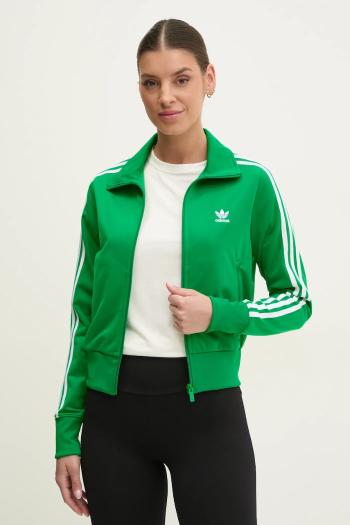 Mikina adidas Originals Adicolor Classics Firebird dámska, zelená farba, s nášivkou, JC8261
