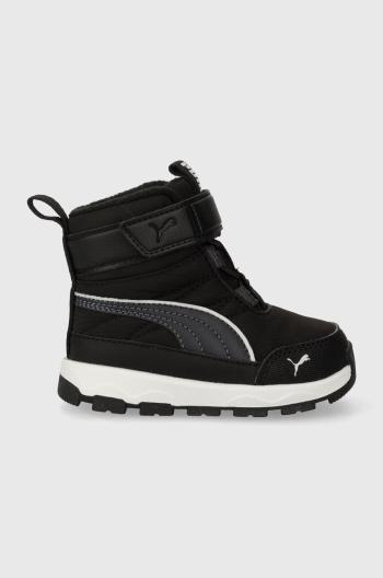 Detské zimné topánky Puma Evolve Boot AC+ Inf čierna farba