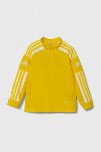 Mikina adidas Performance SQ21 TR TOP Y žltá farba, vzorovaná