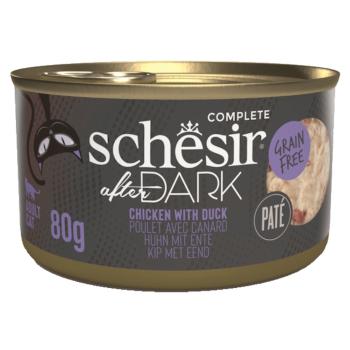 SCHESIR After Dark Paté konzerva pre mačky kura a kačica 80 g