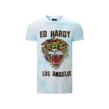 Ed Hardy  Los tigre t-shirt turquesa  Tričká s krátkym rukávom Modrá