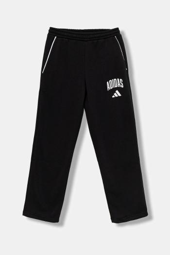 Detské tepláky adidas čierna farba, s potlačou, JM1538