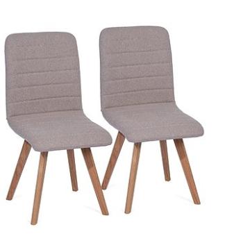 Jedálenská stolička ELEGANCE tmavo sivá, natural, súprava 2 ks (3369)