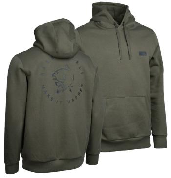 Nash mikina make it happen carp logo hoody green - xl