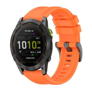 SILICONE Vymeniteľný remienok pre Garmin Enduro 3 oranžový