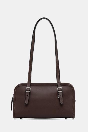Kožená kabelka Coach Glovetanned leather swing čierna farba, CM565