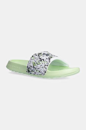 Šľapky Under Armour Ignite Select dámske, zelená farba, 3027223