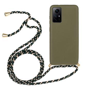 ROPE Kryt so šnúrkou Xiaomi Redmi Note 12S tmavozelený