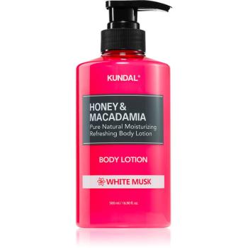KUNDAL Honey & Macadamia White Musk výživné telové mlieko s hydratačným účinkom 500 ml