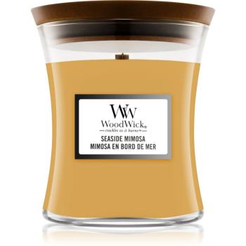 Woodwick Seaside Mimosa vonná sviečka s dreveným knotom 275 g