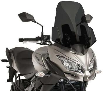 Motor plexi PUIG TOURING sötét füstszínű, KAWASAKI KLE 650 Versys (2017-2019) modellekhez