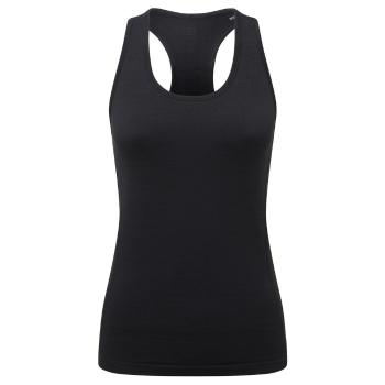 TriDri® Dámske bezšvové športové tielko 3D fit - Čierna | XS