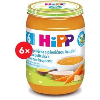 HiPP BIO Kuracia polievka s pšeničnou krupicou - 6x 190g (4062300437494)