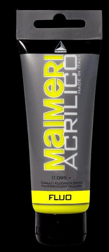 MAIMERI ACRILICO - Akrylové farby 095 - fluorescent yellow, 0,075 L