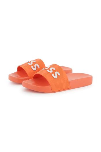 Detské šľapky BOSS oranžová farba, J51643