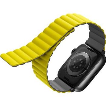 Uniq Revix Reversible Magnetic remienok pre Apple Watch 42/44/45/Ultra 49mm žltý/sivý (UNIQ-45MM-REVYELGRY)