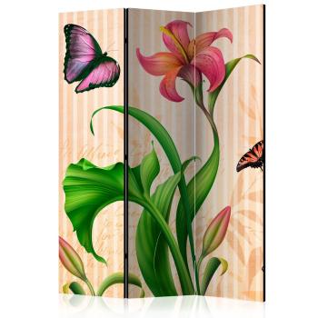 Paraván Vintage - spring Dekorhome 135x172 cm (3-dielny)