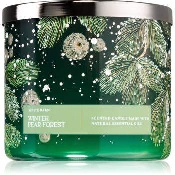 Bath & Body Works Winter Pear Forest vonná sviečka 411 g