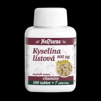 MEDPHARMA Kyselina listová 800 μg 107 tabliet