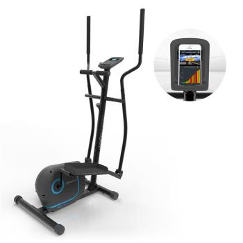 KLARFIT Myon Cross, eliptický trenažér, záťažové koleso 12 kg, SilentBelt System