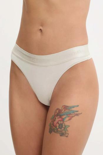 Tangá Calvin Klein Underwear béžová farba, 000QF7997E