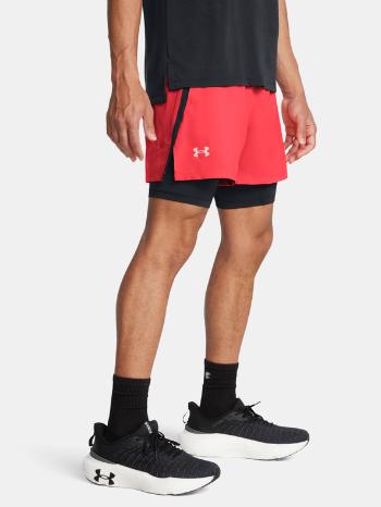 Under Armour UA Launch 5'' 2-IN-1 Rövidnadrág Piros