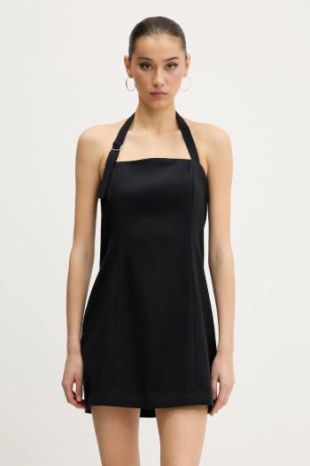 Šaty Abercrombie & Fitch čierna farba, mini, priliehavé, KI159-5487