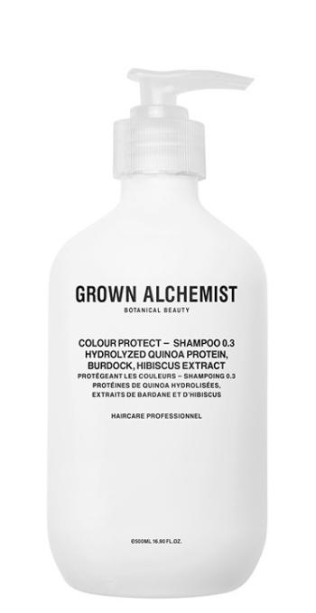 Grown Alchemist Šampón pre farbené vlasy Hydrolyzed Quinoa Protein, Burdock, Hibiscus Extract (Colour Protect Shampoo) 500 ml